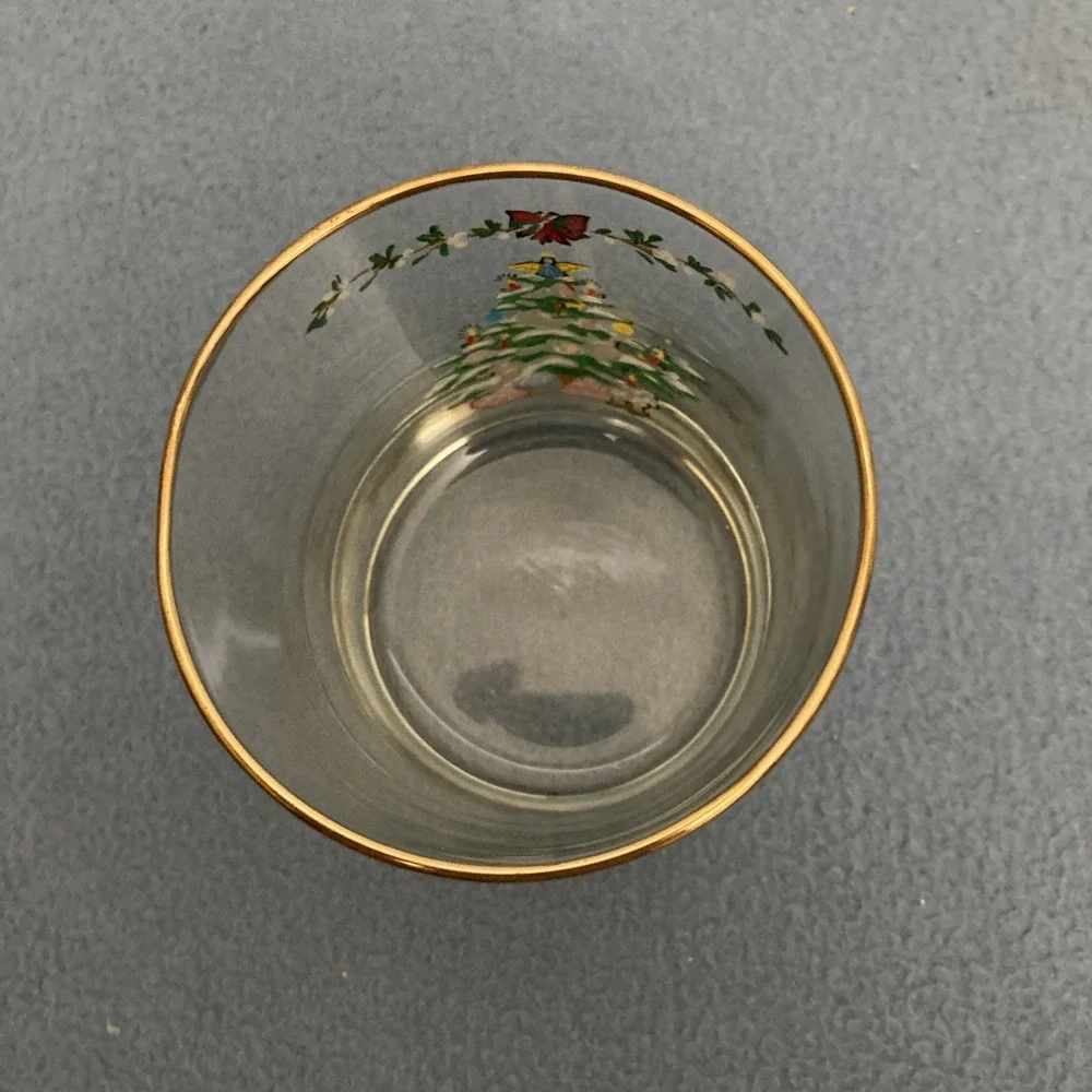 VTG Holiday by Montgomery‎ Wards Christmas Tree Old Fashion Glasses - Set of 4
